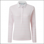 Schoffel Ladies Sunny Cove Shirt Pale Pink Stripe 1