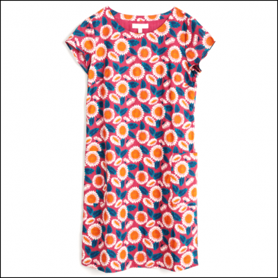 Seasalt River Cove Shift Dress Scribbled Daisies Primula 1