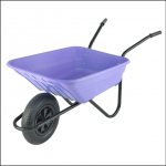 Walsall Shire 90L Lilac Polypropylene Wheelbarrow 1