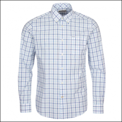 Barbour Bradwell Tailored Shirt Blue Check 1
