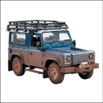 Britains Muddy Land Rover Defender 1.32 Scale 1