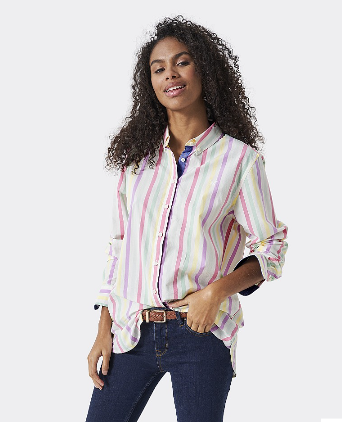 Crew Clothing Girlfriend Stripe Shirt Multi | Ernest Doe Shop