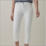 Crew Clothing Ladies Cropped Jeans White