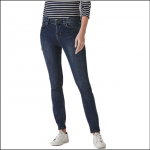Crew Clothing Ladies Skinny Jeans Worn Out Mid Wash 1