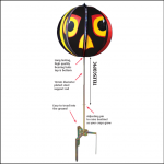 Portek Sentinel Wind Driven Birdscaring Globe 1