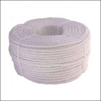 6mm White Polypropylene Rope Coil 220M