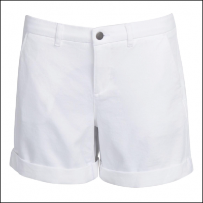 Barbour Ladies Essential Chino Shorts White 1