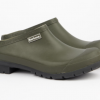 Barbour Quinn Ladies Welly Clogs Olive 2