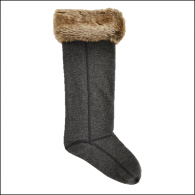 Dubarry Raftery Faux Fur Boot Liners Chinchilla