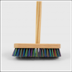 Hillbrush 229mm Stiff Deck Scrub Wooden Broom