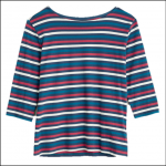 Seasalt Women’s Sailor Top Tri Mini Cornish Night Primula