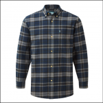 Castle Fort Men's Hyde Work Shirt Navy Check