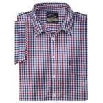 Champion Doncaster Men’s Country Check Short Sleeve Shirt Blue