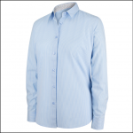 Hoggs of Fife Bonnie II Cotton Shirt Light Blue Stripe 1