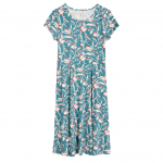 Seasalt Riviera Fit & Flare Dress Trailing Flowers Stream 1