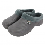 Town & Country Women's Fleece Lined Clogs Charcoal 1