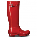 Hunter Women’s Original Tall Gloss Wellington Boots Military Red WAS £130