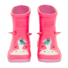 Joules Printed Baby Wellies Bright Pink Unicorn 3