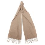 Barbour Lambswool Woven Scarf Oatmeal 1