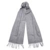 Barbour Plain Lambswool Scarf Light Grey 1