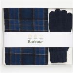 Barbour Scarf & Glove Gift Set Midnight Tartan