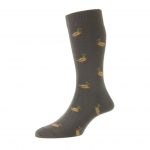 HJ Hall Men’s Ducks Cotton Rich Socks Charcoal