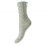 HJ Hall Women’s Cashmere Blend Lounge Socks Soft Grey