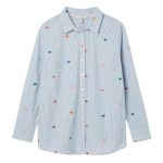 Joules Cornelia Casual Cotton Shirt Blue Bees