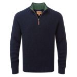 Schoffel Forres Lambswool 1/4 Zip Jumper Navy