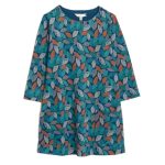 Seasalt Tall Waves Jersey Tunic Blustery Leaves Raincloud