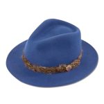 Alan Paine Richmond Ladies Fedora in Blue – Large