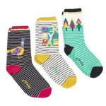 Joules Xmas Multi Pack Socks Merry 3PK