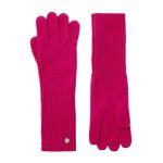 Joules Shinebright Ribbed Gloves Pink
