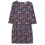 Seasalt Print Makers Jersey Dress Mousehole Windows Darknight