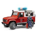 Bruder Land Rover Defender Station Wagon Fire Dept 1:16 Scale