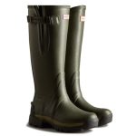 Hunter Women’s Balmoral Adjustable 3mm Neoprene Wellington Boots Dark Olive