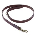 Le Chameau Leather Dog Lead Marron Fonce