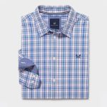 Crew Frinton Men’s Check Shirt Blue/Pink/White