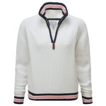 Schoffel Havelet Bay 1/4 Zip Jumper Soft White