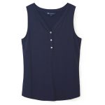 Crew Clothing Henley Women’s Vest Top Navy