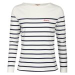 Barbour Bradley Stripe Long Sleeve Top Cloud-Navy