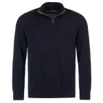 Barbour Cotton Half Zip Sweater Navy