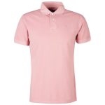 Barbour Wash Sports Polo Shirt Pink Salt