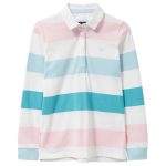 Crew Ladies Classic Rugby Shirt Pink/Blue