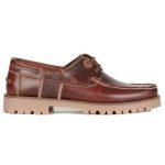 Barbour Men’s Stern Boat Shoes Mahogany Leather