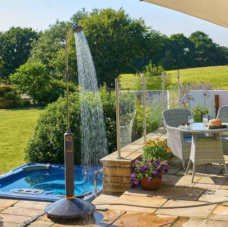 Hozelock Solar Outdoor Shower Ernest Doe Shop