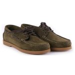 Le Chameau Galion Homme Nubuck Deck Shoe Vert Chameau