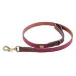 Le Chameau Waxed Cotton/Leather Dog Lead Rouge