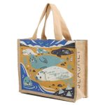 Seasalt Cute Jute Shopper Resting Seals Ink