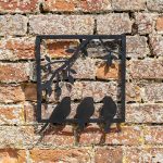 Ascalon Metal 3 Birds Garden Wall Frame